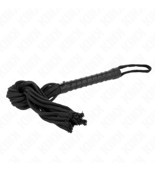 KINK - FOUET CORDE NOIRE 56 CM