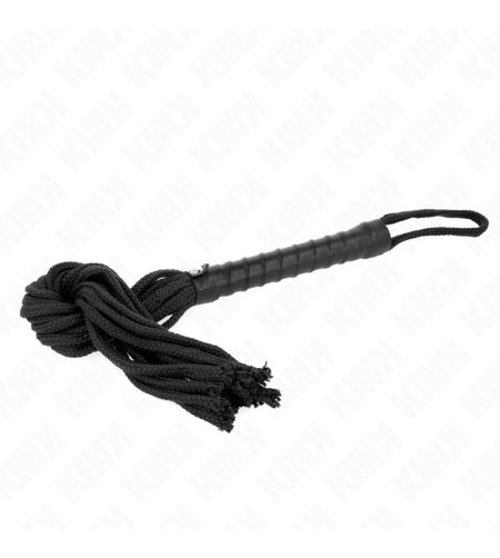 KINK - FOUET CORDE NOIRE 56 CM