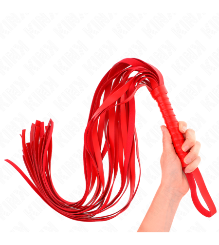KINK - FOUET ROUGE MANCHE COURT LONG QUEUE 70 CM