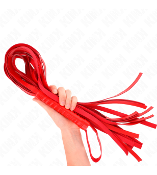 KINK - FOUET ROUGE MANCHE COURT LONG QUEUE 70 CM