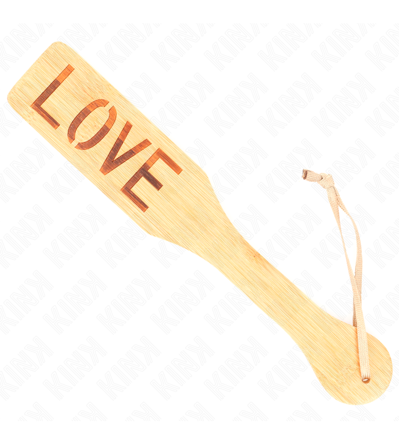 KINK - PALETTE EN BAMBOU MOT AMOUR 32 X 5,5 CM