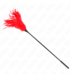 KINK - PLUSIEURS PLUMES DE CHATOUILLES ROUGES 45 CM