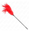 KINK - PLUSIEURS PLUMES DE CHATOUILLES ROUGES 45 CM