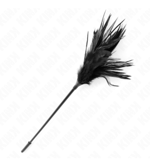 KINK - PLUSIEURS PLUMES DE CHATOUILLES NOIRES 45 CM