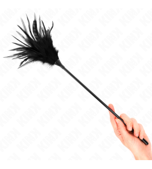 KINK - PLUSIEURS PLUMES DE CHATOUILLES NOIRES 45 CM