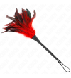 KINK - PLUMES DE POULET TICKLE EN FORME DE CORNE ROUGE 36 CM