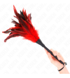 KINK - PLUMES DE POULET TICKLE EN FORME DE CORNE ROUGE 36 CM
