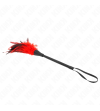 KINK - PLUMES DE POULET TICKLE EN FORME DE CORNE ROUGE 36 CM