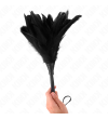 KINK - PLUMES DE POULET TICKLE EN FORME DE CORNE NOIRE 36 CM