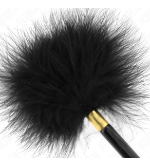 KINK - PLUMES CHACOULES EN MÉTAL DORÉ NOIR 18 CM