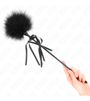 KINK - PLUMES CHACOUILLÉES AVEC NŒUD 35 CM