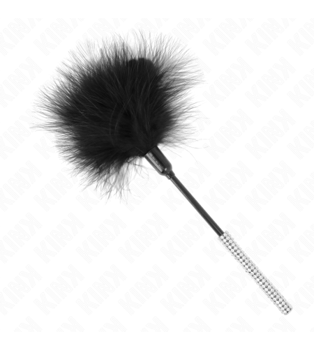 KINK - PLUMES CHACOUILLES AVEC MANCHE STRASS 27 CM