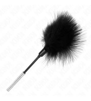 KINK - PLUMES CHACOUILLES AVEC MANCHE STRASS 27 CM
