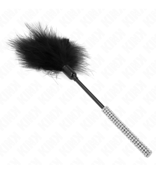 KINK - PLUMES CHACOUILLES AVEC MANCHE STRASS 27 CM