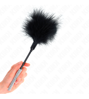 KINK - PLUMES CHACOUILLES AVEC MANCHE STRASS 27 CM