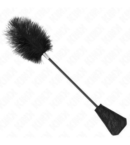 KINK - PLUMES D'AUTRUCHE POUR TICKLE AVEC PALETTE DENTELLE 56 CM
