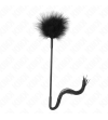 KINK - Fouet en silicone avec plumes pour chatouiller 47 cm