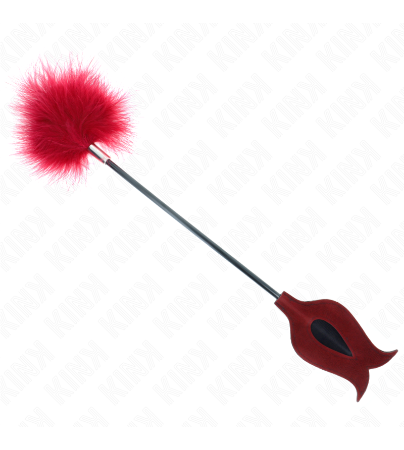 KINK - PLUMES DE CHACOUILLES AVEC PALETTE EN FORME DE ROSE 8 CM