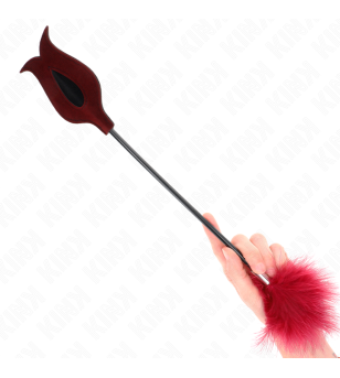 KINK - PLUMES DE CHACOUILLES AVEC PALETTE EN FORME DE ROSE 8 CM