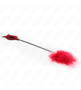 KINK - PLUMES DE CHACOUILLES AVEC PALETTE EN FORME DE ROSE 8 CM