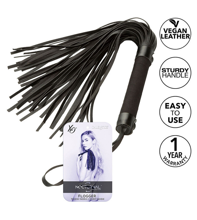 CALEXOTICS - NOCTURNAL FLOGGER CUIR NOIR