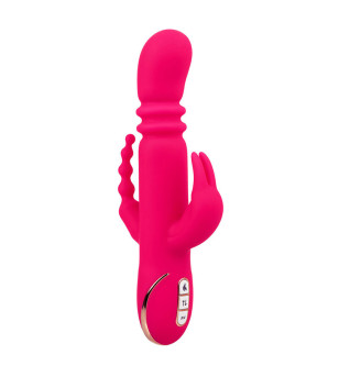 CALEXOTICS - JACK FANTASY TRIPLE VIBRATEUR CHAUFFANT LAPIN ROSE