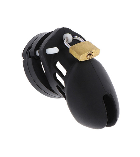 HIDDEN DESIRE - EXTREME CAGE DE CHASTETÉ SILICONE TAILLE S NOIR
