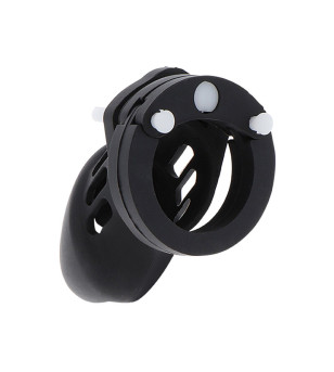 HIDDEN DESIRE - EXTREME CAGE DE CHASTETÉ SILICONE TAILLE S NOIR