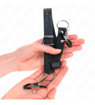 KINK - 4 PINCES À CLITORIS RÉGLABLES 34-48 CM