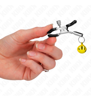 KINK - PINCE À METON SIMPLE CLOCHE OR 6 CM