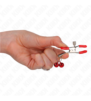 KINK - PINCE À METON DOUBLE CLOCHE ROUGE ROUGE 6 CM
