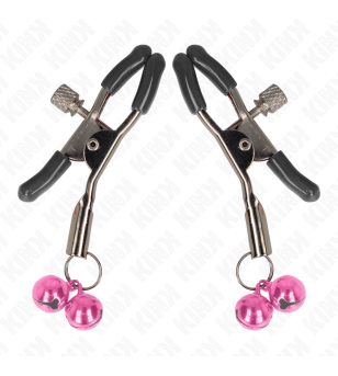 KINK - PINCE À METON DOUBLE CLOCHE ROSE 6 CM