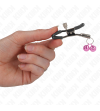 KINK - PINCE À METON DOUBLE CLOCHE ROSE 6 CM