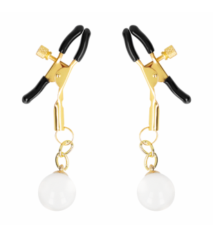 KINK - PINCES À METON BILLES DE VERRE OR 6 CM