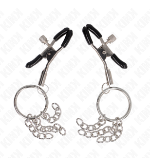 KINK - PINCE A METON O RING ET PETITE CHAINE ARGENT 6 CM
