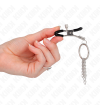 KINK - PINCE A METON O RING ET PETITE CHAINE ARGENT 6 CM