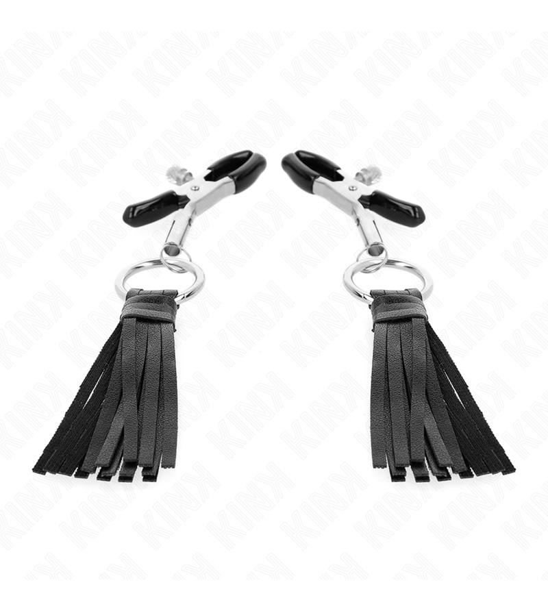KINK - PINCES À TÉLÉMONS À PAMPONS EN CUIRETTE 6 CM