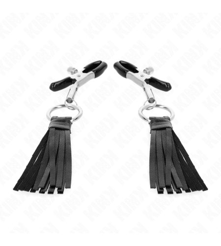 KINK - PINCES À TÉLÉMONS À PAMPONS EN CUIRETTE 6 CM