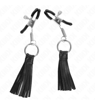 KINK - PINCES À TÉLÉMONS À PAMPONS EN CUIRETTE 6 CM