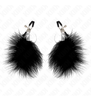 KINK - PINCE À METON PLUME NOIR 7 CM