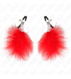 KINK - PINCE À METON PLUME ROUGE 7 CM