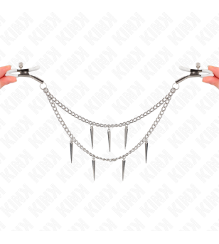 KINK - PINCES À METELIER AVEC CHAÎNES À POINTES 30 CM