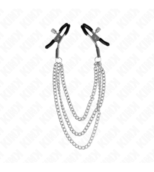 KINK - PINCES À METELIER AVEC 3 CHAÎNES ARGENT 20/23/28 CM