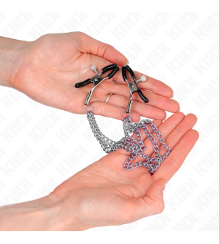 KINK - PINCES À METELIER AVEC 3 CHAÎNES ARGENT 20/23/28 CM