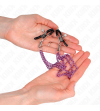 KINK - PINCES À METELIER AVEC 3 CHAÎNES VIOLET 20/23/28 CM