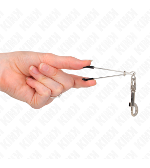 KINK - PINCE À METON CROCHET FIN ARGENT 7 CM