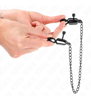 KINK - PINCES À METELLES CHAÎNE PLATE NOIR 30 CM