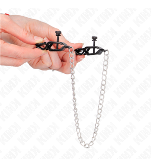 KINK - PINCES À TAMELON CHAÎNE PLATE ARGENT 30 CM