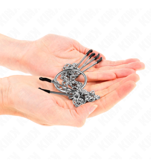 KINK - PINCES TRIPLE À TAMELON ET CLITO AVEC CHAÎNE MODÈLE 1