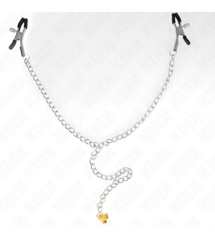 KINK - PINCES À TÉLÉTON CHAÎNE AVEC PENDENTIF CORNE 30 CM